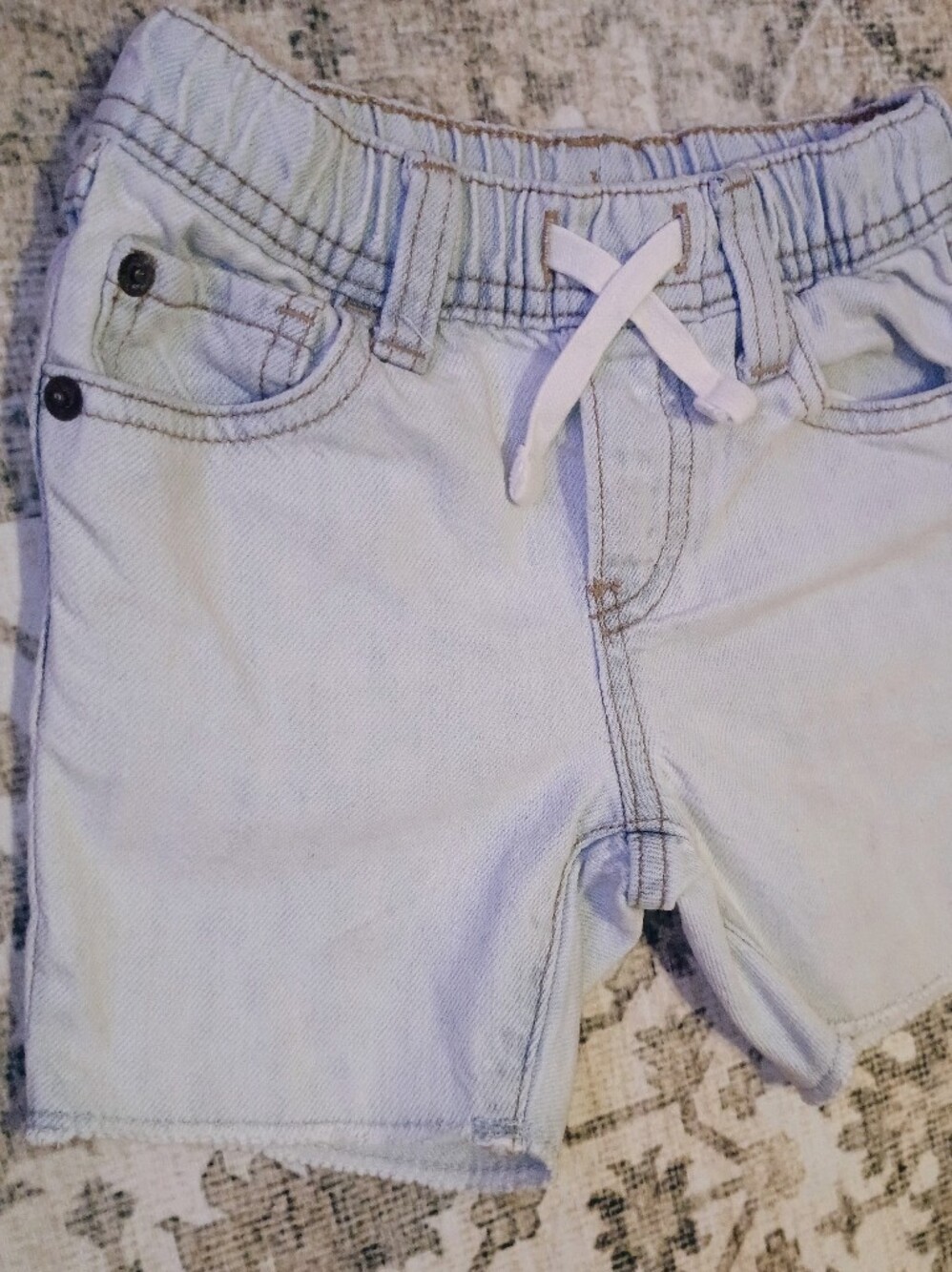 4/$15 Gap Light Denim Cut-Off Shorts, 2T